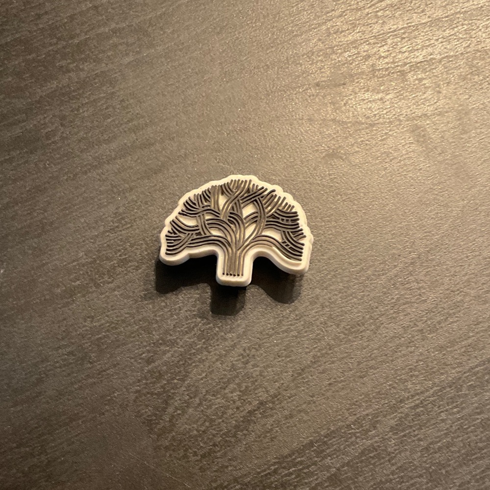 Tree of Life Enamel Jibbitz charm for crocks- Black and White